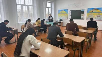 5 қараша күні " Озерный жалпы орта білім беретін мектебі "КММ – де педагогтар арасында " Ұлттық диктант " өткізілді. 